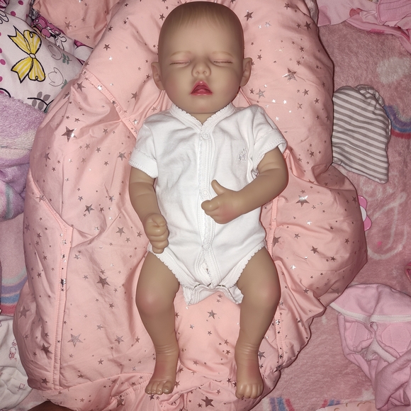 Reborn Baby Doll with Pink Accessories - Picture 11 of 12